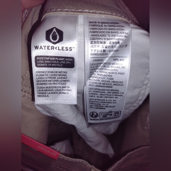 Levi's Beige 514 Straight 34x34 jeans. NWT. - Picture 5 of 13